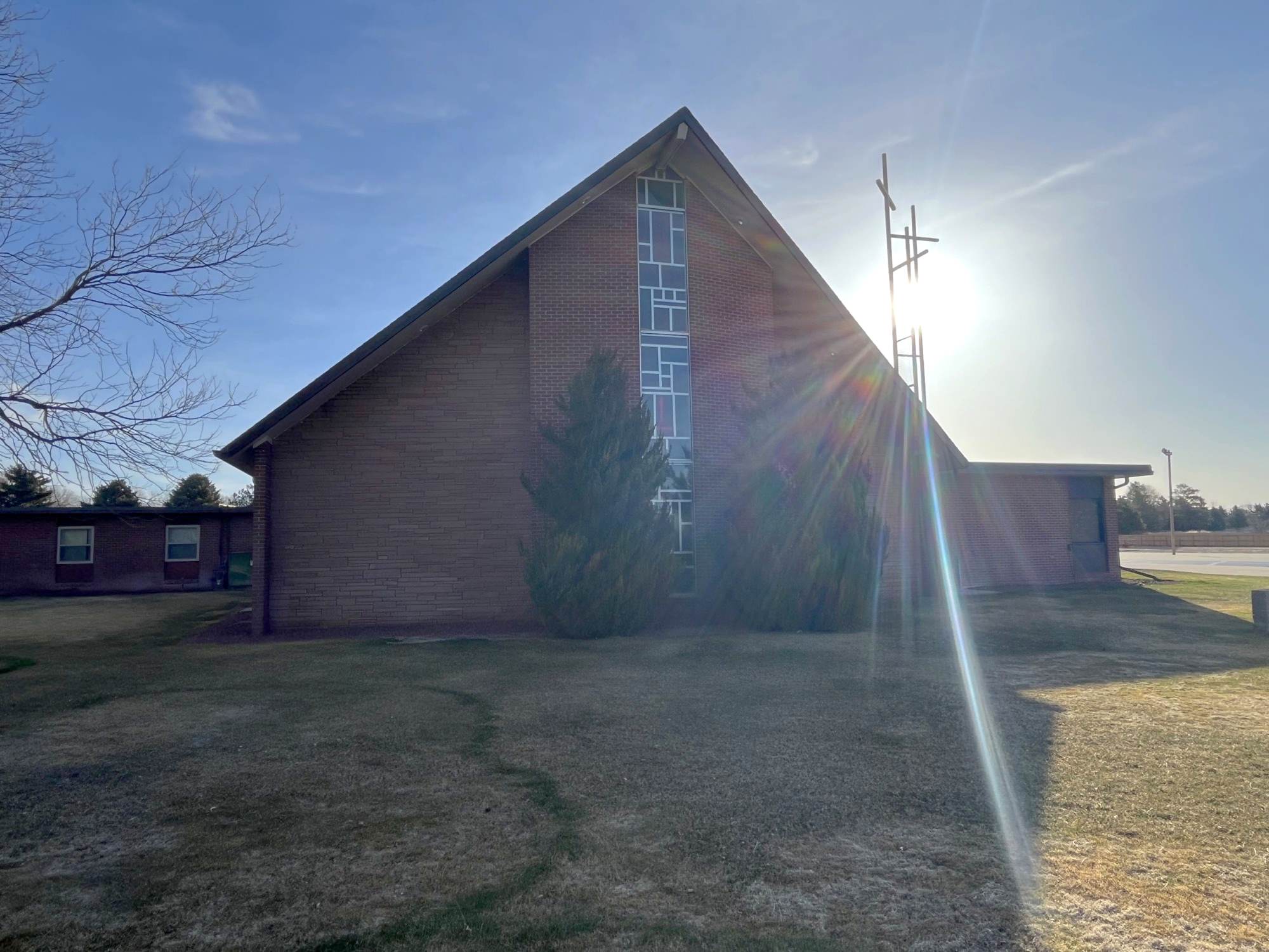 The sanctuary and fellowship wing at Zion Evangelical Church